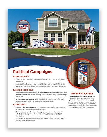 Political Products Flyer 